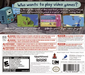 Adventure Time - Hey Ice King! Whyd You Steal Our Garbage!! (USA) box cover back